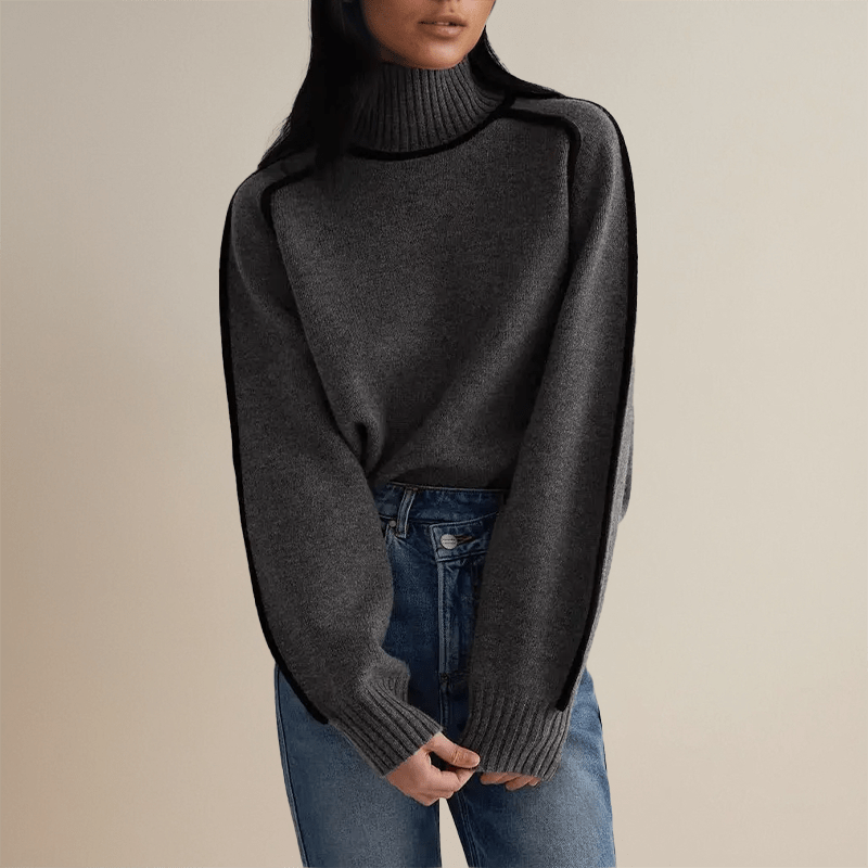 Lavinque Sweater Pull Col Roulé Oversize | Hiver | Élégance & Confort
