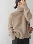 Lavinque Sweater Pull Col Roulé Oversize | Laine & Cachemire | Doux et Élégant