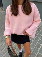 Lavinque Sweater Pull Femme | Oversize & Doux | Confort et Élégance Décontractée