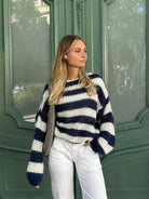 Lavinque Sweater Pull Femme | Rayé & Confortable | Look Casual Chic