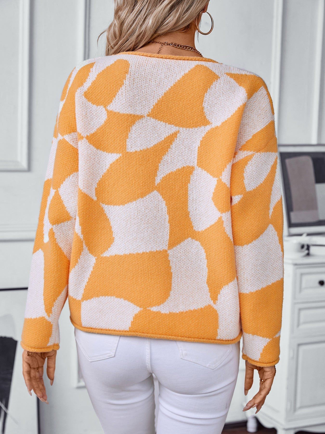 Lavinque Sweater Pull Graphique | Tricot Doux | Confort et Modernité