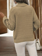 Lavinque Sweater Pull Maille Texturée | Confort | Chic et Intemporel