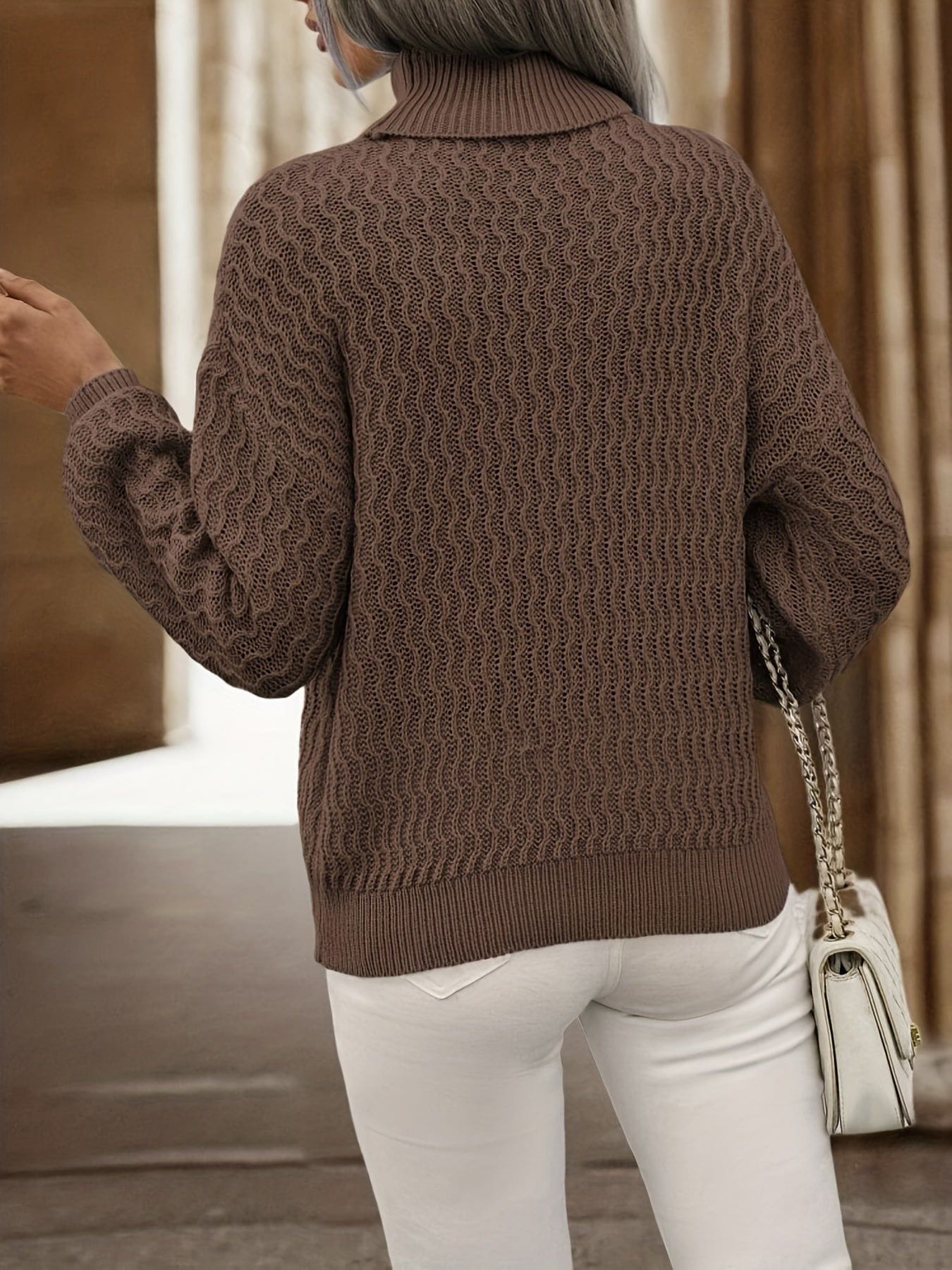 Lavinque Sweater Pull Maille Texturée | Confort | Chic et Intemporel