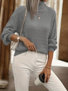 Lavinque Sweater Pull Maille Texturée | Confort | Chic et Intemporel