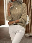 Lavinque Sweater Pull Maille Texturée | Confort | Chic et Intemporel