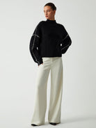 Lavinque Sweater Pull Oversize | Détails Contrastés | Chic et Moderne