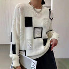 Lavinque Sweater Pull Oversize Patchwork | Tendance | Chaleur et Originalité