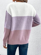 Lavinque Sweater Pull Rayé Dégradé | Tons Neutres | Doux et Élégant