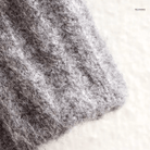 Lavinque Sweater Pull Zippé Oversize Bleu-Gris | Maille Épaisse | Confort & Style