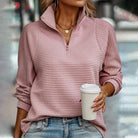 Lavinque Sweater Pull Zippé | Tricot Doux | Confort et Style