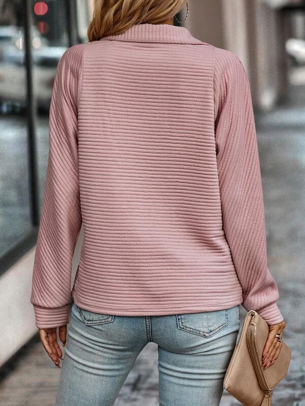 Lavinque Sweater Pull Zippé | Tricot Doux | Confort et Style