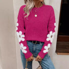 Lavinque Sweater Rose Rouge / S Pull en maille | Bleu | Confortable et élégant