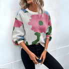 Lavinque Sweater Rose / S Pull Graphique Coloré | Automne-Hiver | Style Tendance