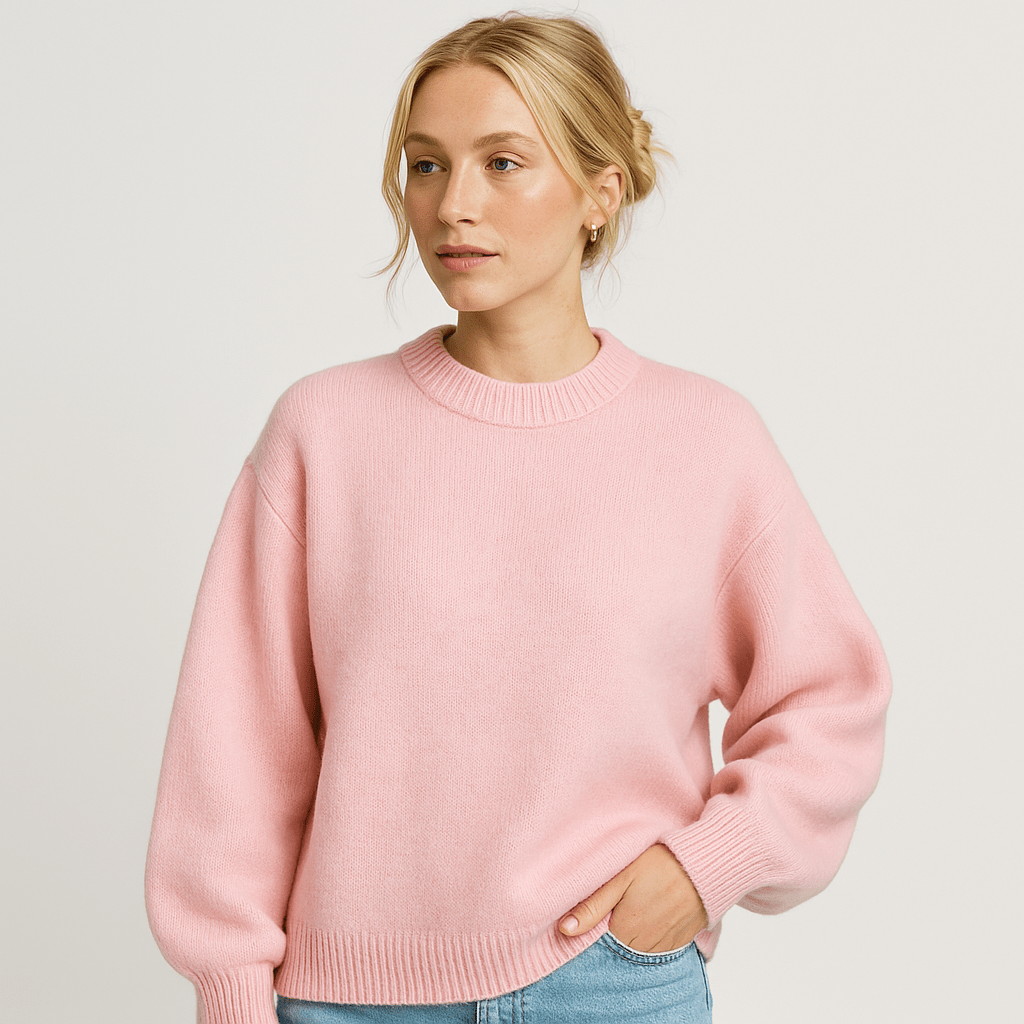 Lavinque Sweater Rose / S Pull Rose Pastel | Maille Duveteuse | Douceur et Minimalisme