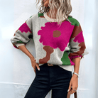 Lavinque Sweater Rouge / S Pull Graphique Coloré | Automne-Hiver | Style Tendance