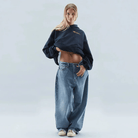 Lavinque Sweater Sweat à Capuche Oversize | Graphique | Confortable et Tendance