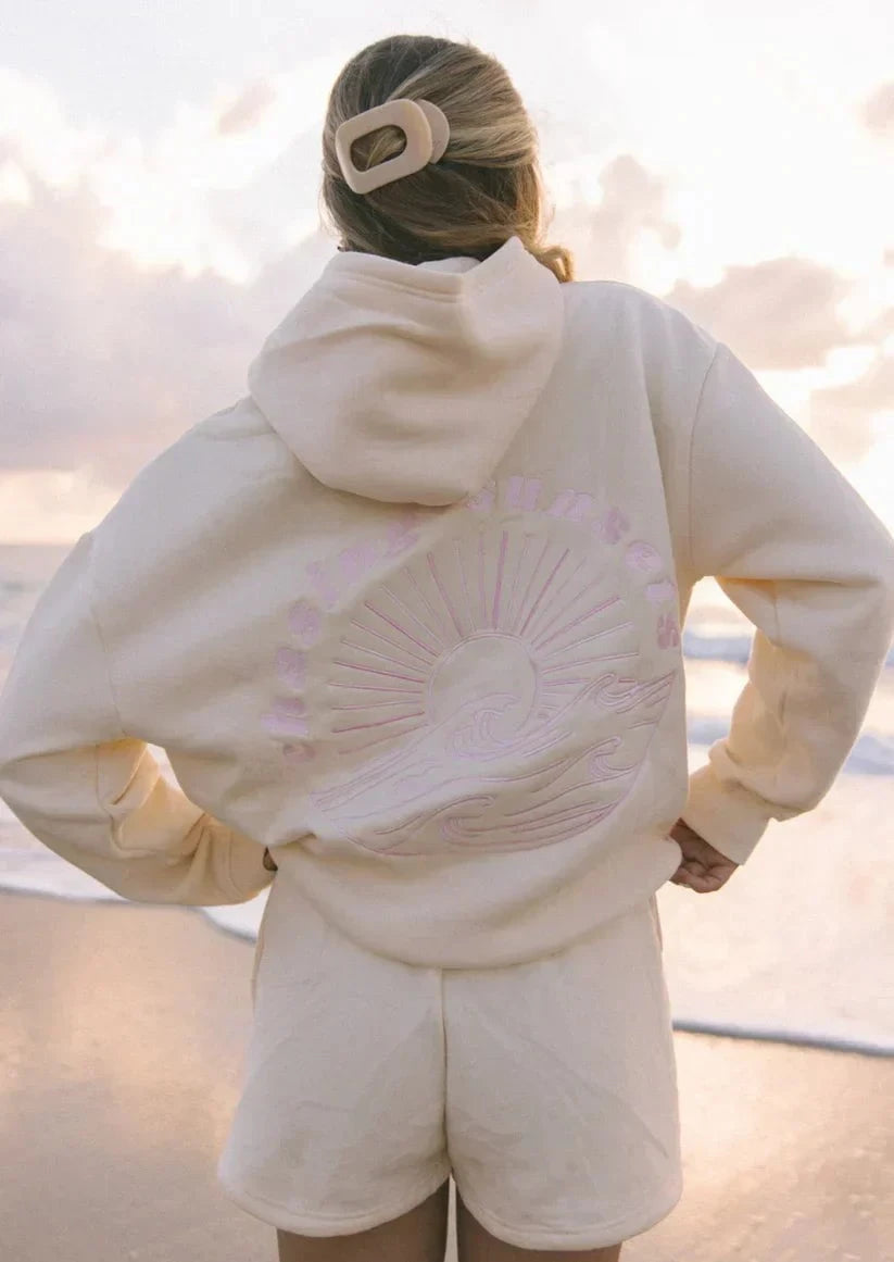 Lavinque Sweater Sweat à Capuche Oversize Surf Vibes | Confort & Style Décontracté | Parfait pour l'Été