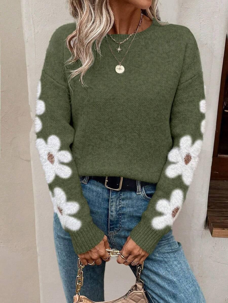 Lavinque Sweater Vert foncé / S Pull en maille | Bleu | Confortable et élégant
