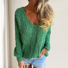 Lavinque Sweater Vert / S Pull Oversize en Tricot | Douceur | Chaleur et Style Décontracté