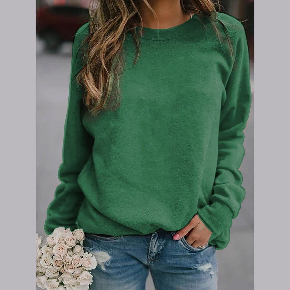 Lavinque Sweater Vert / S Sweatshirt Basique à Manches Longues | Confort Décontracté | Doux & Polyvalent