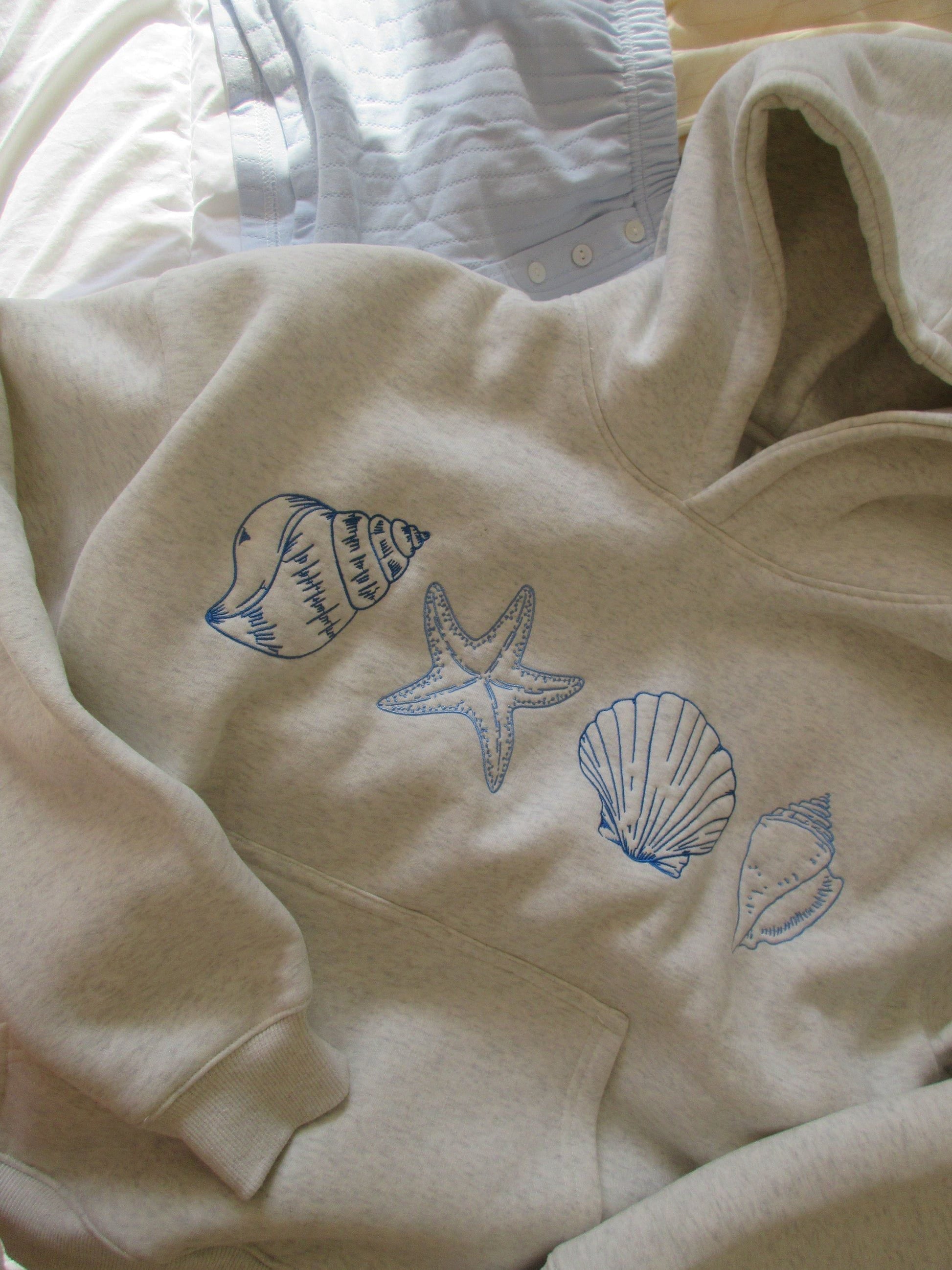 Lavinque Sweater XS Sweat à Capuche Brodé | Doux & Confortable | Motif Marin