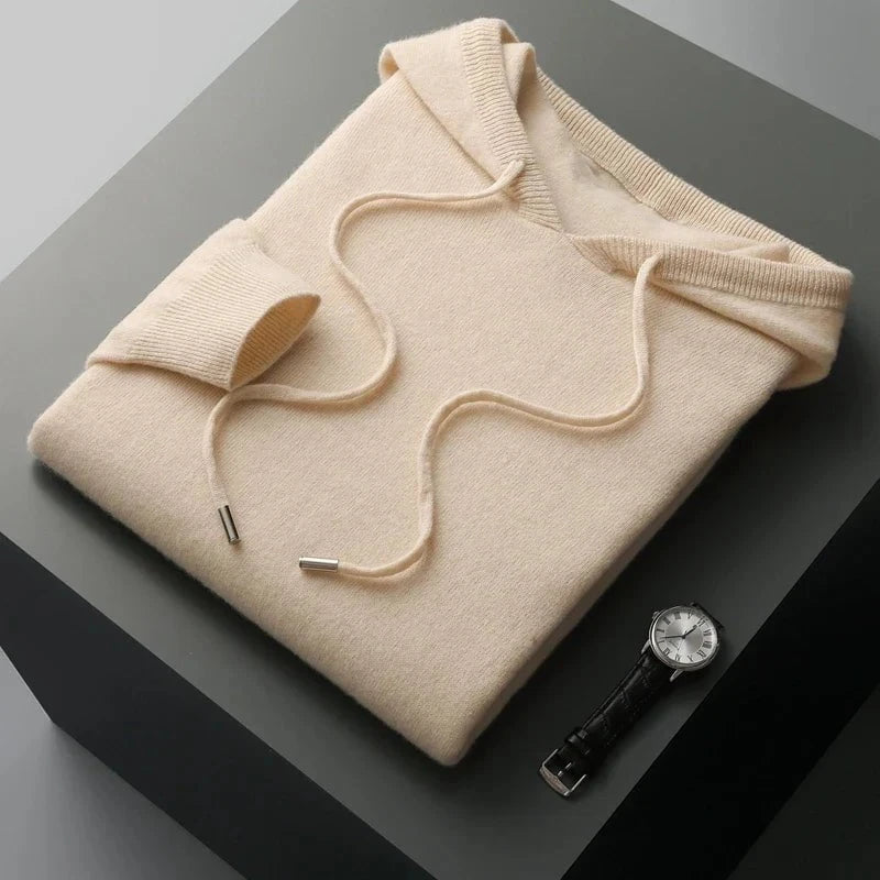Lavinque Sweatshirts Beige / S Sweat à Capuche en Cachemire | Luxe | Doux et Confortable