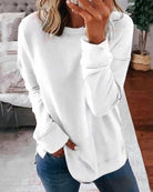 Lavinque Sweatshirts Blanc / XS Sweatshirt Casual | Coton & Polyester | Confort et Style Décontracté