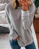 Lavinque Sweatshirts Gris / XS Sweatshirt Casual | Coton & Polyester | Confort et Style Décontracté