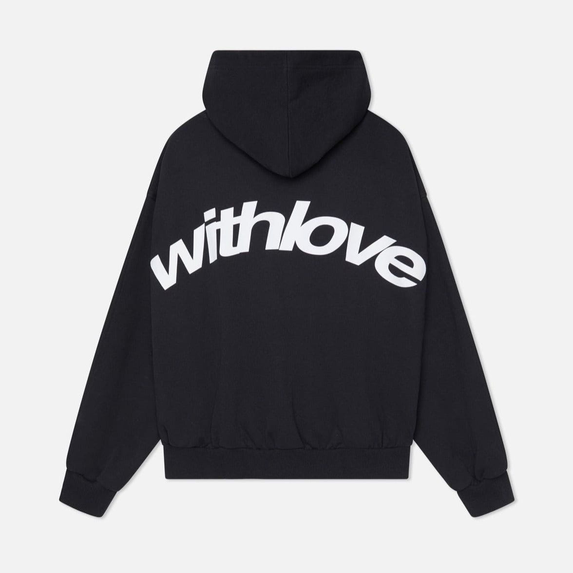 Lavinque Sweatshirts Noir / S Sweat à capuche imprimé "With Love" | Sweat | Confort et style décontracté