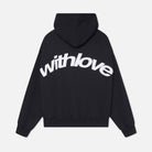 Lavinque Sweatshirts Noir / S Sweat à capuche imprimé "With Love" | Sweat | Confort et style décontracté