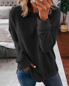 Lavinque Sweatshirts Noir / XS Sweatshirt Casual | Coton & Polyester | Confort et Style Décontracté