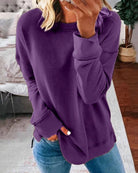Lavinque Sweatshirts Pourpre / XS Sweatshirt Casual | Coton & Polyester | Confort et Style Décontracté