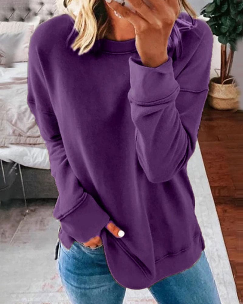 Lavinque Sweatshirts Pourpre / XS Sweatshirt Casual | Coton & Polyester | Confort et Style Décontracté