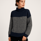 Lavinque Sweatshirts Pull Graphique | Col Montant | Confort et Style d’Hiver