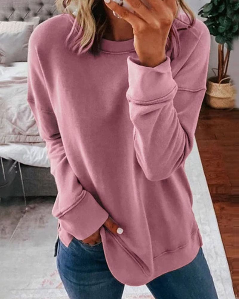 Lavinque Sweatshirts Rose / XS Sweatshirt Casual | Coton & Polyester | Confort et Style Décontracté