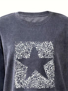 Lavinque Sweatshirts Sweat Oversize Étoile | Gris | Confortable et Tendance