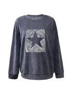 Lavinque Sweatshirts Sweat Oversize Étoile | Gris | Confortable et Tendance