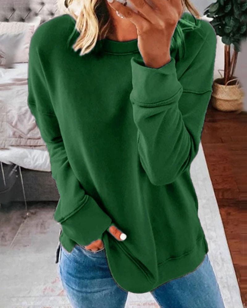 Lavinque Sweatshirts Vert / XS Sweatshirt Casual | Coton & Polyester | Confort et Style Décontracté