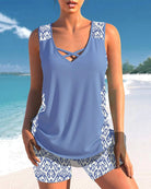 Lavinque Swimwear Bleu / S Tankini Sportif | Confort & Style | Parfait pour la Plage