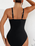 Lavinque Swimwear Maillot de Bain Une-Pièce avec Empiècements en Mesh | Élégance & Séduction | Coupe Gainante