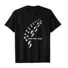 Lavinque T-shirt Une conception solide / Noir / XS T-shirt Femme | Casual & Confortable | Motif Patte d’Animal & Message Inspirant