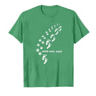 Lavinque T-shirt Une conception solide / Vert / XS T-shirt Femme | Casual & Confortable | Motif Patte d’Animal & Message Inspirant