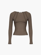 Lavinque Tops Haut Manches Longues | Ajusté & Élégant | Look Minimaliste