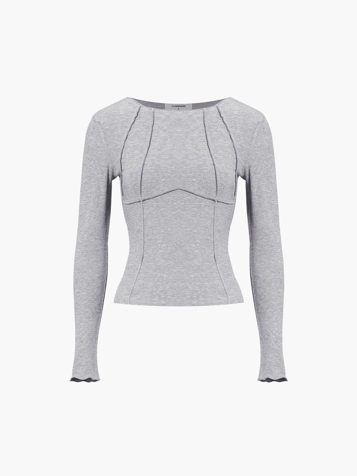 Lavinque Tops Haut Manches Longues | Ajusté & Élégant | Look Minimaliste