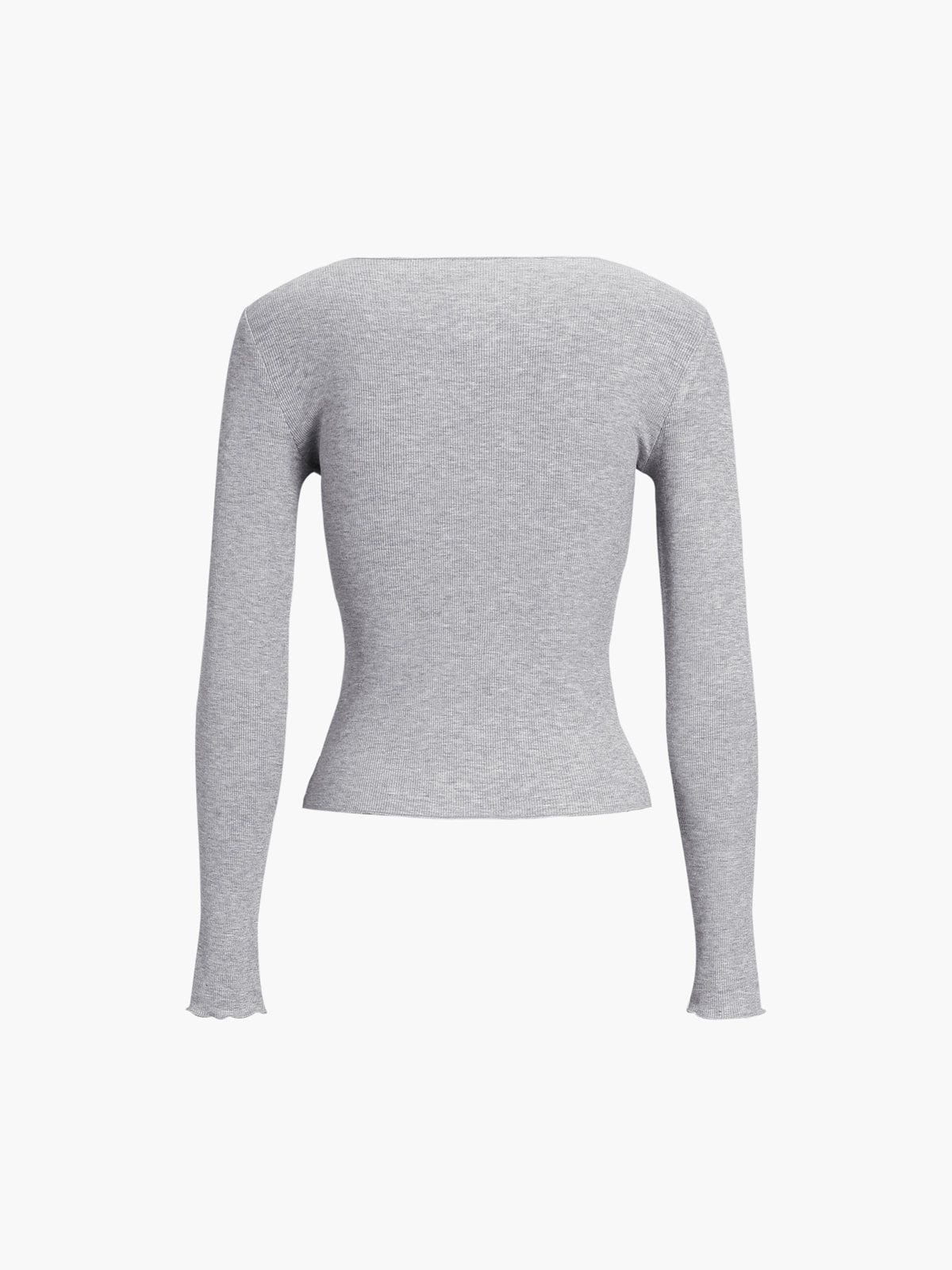 Lavinque Tops Haut Manches Longues | Ajusté & Élégant | Look Minimaliste