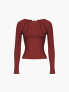 Lavinque Tops Haut Manches Longues | Ajusté & Élégant | Look Minimaliste