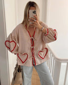 Lavinque Tops Kaki / XS Blouse Femme | Romantique & Bohème | Détails Vintage