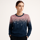 Lavinque Tops Sweat Pailleté Femme | Col Rond | Brillance Élégante