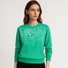 Lavinque Tops Sweat Pailleté Femme | Col Rond | Brillance Élégante