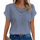 Lavinque Tops Top en Tricot | Dentelle Délicate | Élégance Bohème